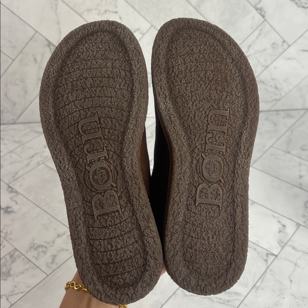 NWT Born Womens Seana Brown Distressed Suede Leather Slip On Clogs Size 6M - Picture 6 of 9